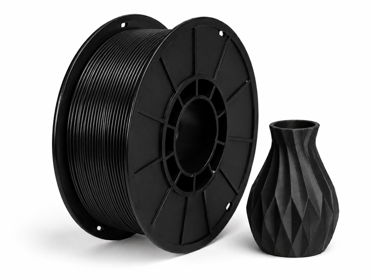פילמנט PETG - Black — סליל ודוגמת הדפסה