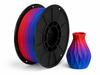 פילמנט PLA Matte Rainbow - Red/Blue Rainbow — סליל ודוגמת הדפסה