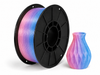 פילמנט PLA Transparent Rainbow - Pink Blue illusion Rainbow — סליל ודוגמת הדפסה