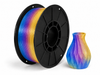 פילמנט PLA Transparent Rainbow - Blue Purple Yellow Rainbow — סליל ודוגמת הדפסה