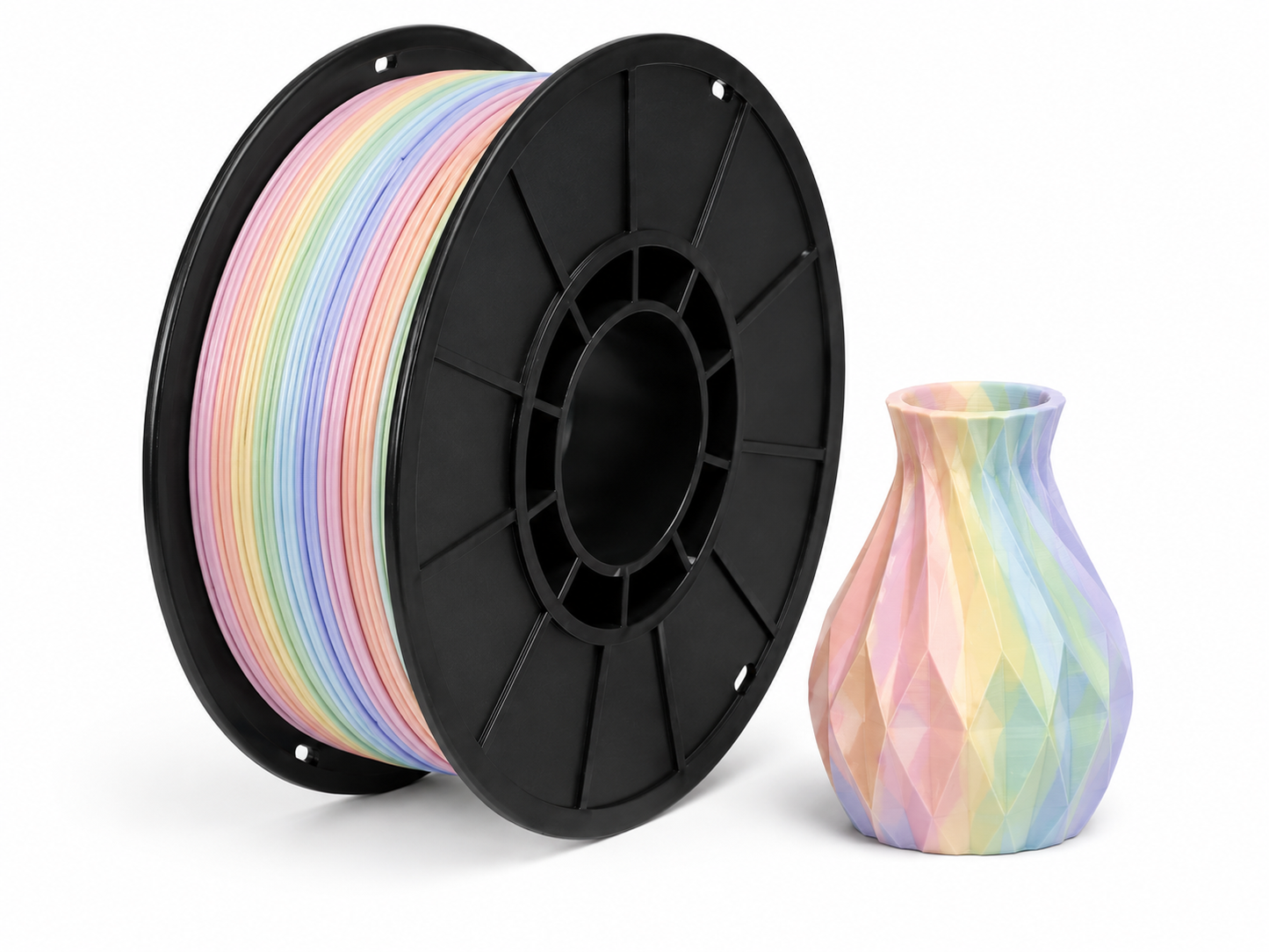פילמנט PLA Matte Macaroon Rainbow