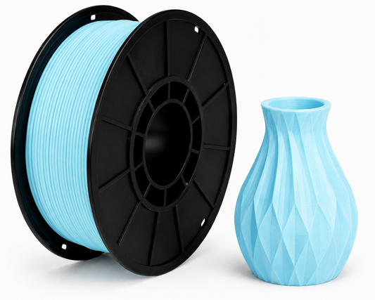 פילמנט PLA Glow Sky Blue זוהר בחושך