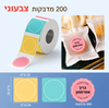 מדבקות NIIMBOT מסדרת B – ColorfulB, 34×34 מ״מ